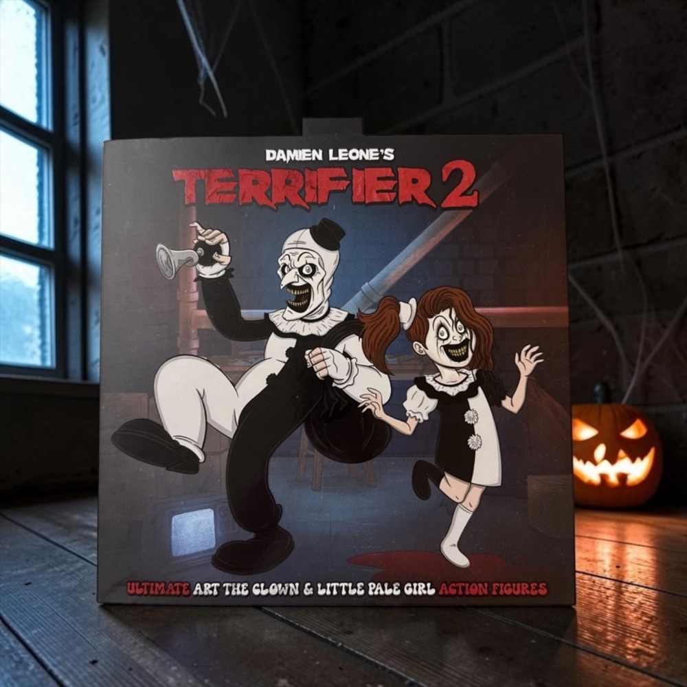 NECA Terrifier 2 Ultimate Art the Clown & Little Pale Girl Action Figures Set